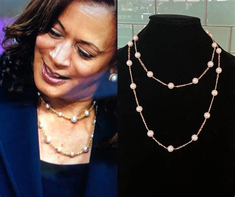 vice president kamala harris necklace